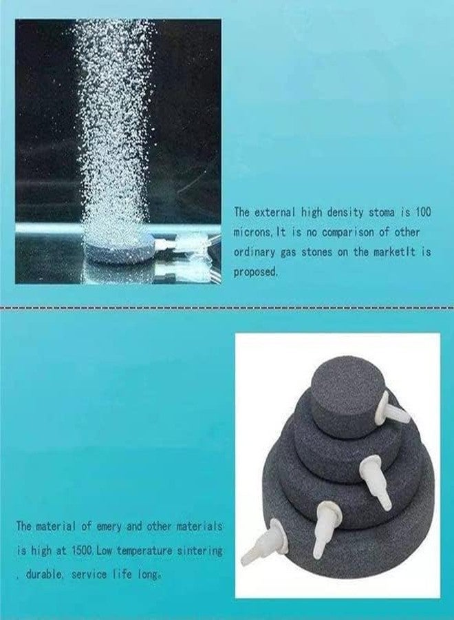 VAYINATO® 80mm (Grey) Aquarium Air Stone Bubbler - Oxygenating Fish Tank Accessory | Enhances Water Quality with Efficient Airflow, Ideal for All Fish Species, Bubbler for Fish Tank - Image 4